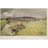 •AFTER LIONEL EDWARDS (1878-1966) "The Berkeley Hunt near Rockhampton", printed and published by