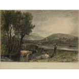 AFTER JMW TURNER RA (1775-1851) A collection of eight coloured Dorset prints, inscribed in the