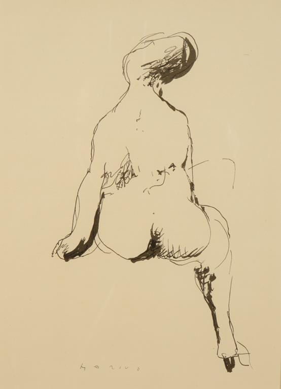 •MARINO MARINI (1901-1980) "Nude", special edition print, 14.25" x 10.75"