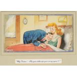 CAPORT, 20th century "Why Doctor! Has your stethoscope gone wrong again?", signed lower left,