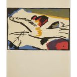 AFTER WASSILY KANDINSKY (1866-1944) "Lyrishes", a man on horseback, limited reprint numbered 213/