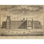 THOMAS BOWLES (1695-1767) 'The Cathedral Church of Ely', printed and sold by J. Smith, engraving,