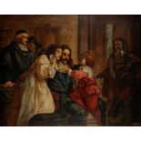 FRANK CRUMP (c.1862-c.1929) Charles I taking leave of his children before his execution, oil on