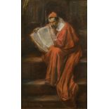 G. F. ROBERTSON (19TH CENTURY) A study of a pensive Cardinal, signed lower left, watercolour and