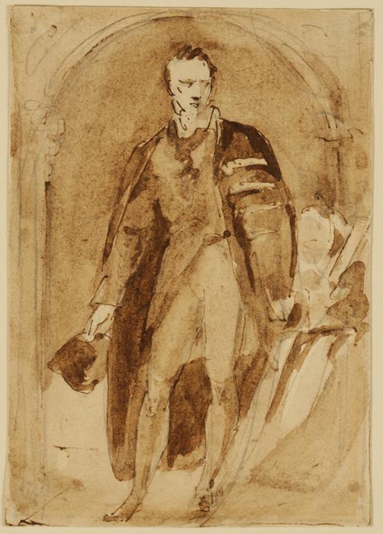STYLE OF SIR THOMAS LAWRENCE, P.R.A. (1769-1830), Study of a Man, full length, standing in an