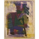 •MAXWELL BATES (1906-1980) "Beggar", signed and dated 1958 in the margin, 17.75" x 14.75"
