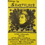 HOMAGE TO SENEFELDER (Poster) An original poster for the Felix Man collection at the Victoria and