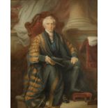 ENGLISH SCHOOL 19TH CENTURY, A portrait study of John Scott, 1st Earl of Eldon, seated wearing