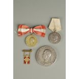 A COLLECTION OF DANISH MEDALS awarded to Oda Huld (1896-1985)