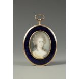 ENGLISH SCHOOL, 18th century A portrait miniature