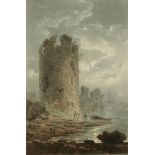 EDWARD DAYES (1763-1804) "Ruined Castle on the Coast"