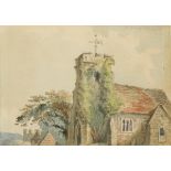 GEORGE SHEPHEARD (1770-1842) "St. Margaret's Church, Rochester"