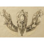 ENGLISH SCHOOL, c.1820 A design for the Figurehead of HMS Britannia