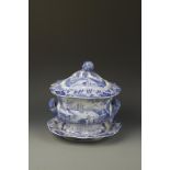 A BRAMELD TUREEN AND COVER with stand