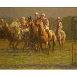 •JOHNNY JONAS, 20th/21st century "The Last Race (Lingfield)"