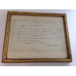 GIUSEPPE GARIBALDI: A HAND WRITTEN AND SIGNED LETTER, in ink, dated 1871.