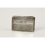 A NOVELTY CARD CASE modelled in the form of "The Times" newspaper, with a hinged cover, by KH,