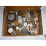 A QUANTITY OF ASSORTED PRE-DECIMAL AND FOREIGN COINAGE