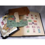 A QUANTITY OF LOOSE AND MOUNTED STAMPS, GB and the World