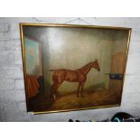 F. ALBERT CLARK: A portrait of a race horse, 'Little Lady', signed and dated 1898, with artist's