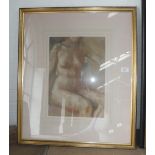 A PASTEL STUDY OF A FEMALE NUDE