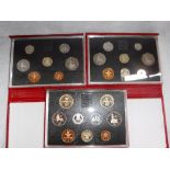 PROOF COIN SETS for 1988,89 and 90