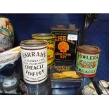 A VINTAGE 'BROWN AND POULSON' CORNFLOUR TIN and others similar