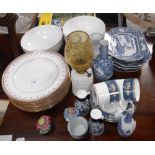 A COLLECTION OF ROSENTHAL CERAMIC BOWLS, Japanese blue and white dishes and similar ceramics