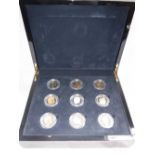 A CASED SET OF THE QUEEN'S 80TH BIRTHDAY SILVER PROOF COIN COLLECTION, eighteen coins