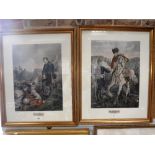 A PAIR OF VICTORIAN PRINTS '''The Two Friends;' 'Before the Battle' and 'After the Battle''' (2)