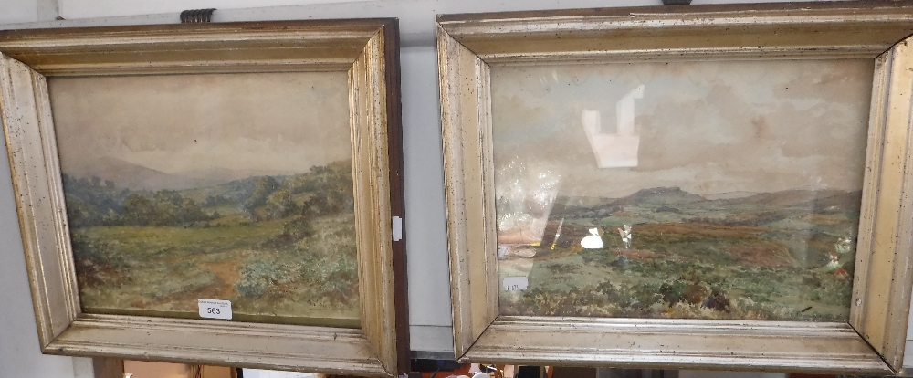 H C SHEPPARD: A pair of landscape watercolours in gilt frames, each signed and dated 1926