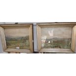 H C SHEPPARD: A pair of landscape watercolours in gilt frames, each signed and dated 1926