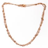 2.07CT 'DIAMONDS BY YARD' STYLE NECKLACE, L 24"A diamonds by yard style chain necklace in 14kt