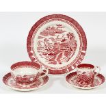 COPELAND SPODE "MANDARIN" PORCELAIN TEA & COFFEE SET, 30 PIECESIncluding 6 plates, Dia. 7 1/2", 6