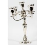 FISCHER STERLING WEIGHTED CANDELABRUM H 13", W 11"Optional 5-light candelabra with removable 2-light