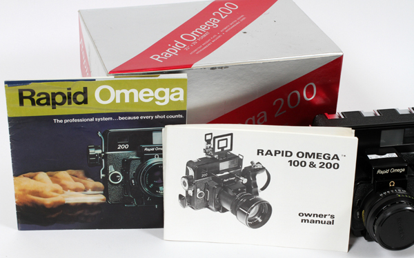 RAPID OMEGA 200, PROFESSIONAL CAMERACamera # 60036. Includes 90mm F/ 3.5 super omegon lens, # - Image 2 of 2