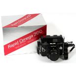 RAPID OMEGA 200, PROFESSIONAL CAMERACamera # 60036. Includes 90mm F/ 3.5 super omegon lens, #