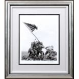 JOE ROSENTHAL (AMERICAN 1911-2006), PHOTOGRAPH, "MARINES RAISING THE FLAG AT IWO JIMA, 1945", 1994-