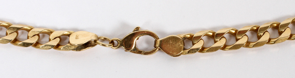 14KT YELLOW GOLD ITALIAN CURB LINK CHAIN L 20 1/2"Weighs 49.9 grams. Approximately 6.8mm in width. - Image 2 of 2