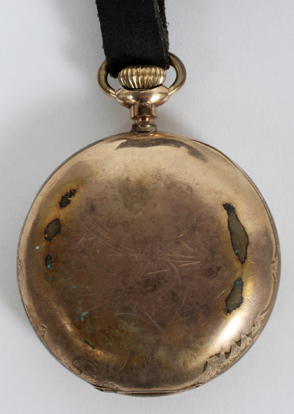 ELGIN GOLD FILLED HUNTER CASE POCKET WATCHThe 15 jewel hunter case pocket watch featuring Roman - Image 3 of 4