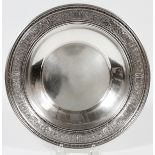 WEDGWOOD PATTERN STERLING BOWL, BY INTERNATIONAL, DIA 10"Fruit bowl. D193. From the estate of Dr.