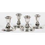 GORHAM STERLING CANDLESTICKS, 4, H 3"Gorham 661. Weighted.Two small dings. JW.- For High
