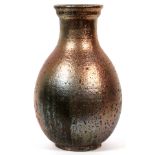 PEWABIC POTTERY, MOLTEN GLAZE VASE, H 15", DIA 9"Impressed Pewabic Detroit mark. From the collection