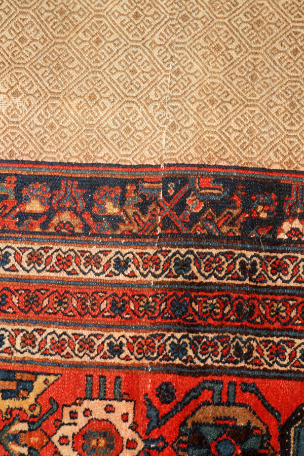 PERSIAN BIJAR HAND WOVEN WOOL CARPET W 12'3'' L 17'7''- For High Resolution Photos visit - Image 4 of 5