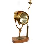 BRASS SHIP'S SPOTLIGHT-LAMP, C. 1903, 'PHARE SOLAR'