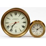 GREAT LAKES STEAMER PUT-IN-BAY, EMORY & DOUGLAS AND SETH THOMAS BRASS SHIP'S CLOCKS, TWO