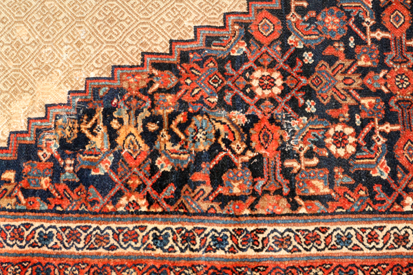 PERSIAN BIJAR HAND WOVEN WOOL CARPET W 12'3'' L 17'7''- For High Resolution Photos visit - Image 3 of 5