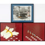 WALT DISNEY STUDIOS ORIGINAL PRODUCTION CELS (8) FOR CHEVY LUMINA COMMERCIAL, 1990, 11" X 14", '