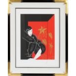 ERTE (RUSSIAN/FRENCH, 1892-1990), COLOR SILKSCREEN, H 21", W 17", "FURS" Framed and matted under