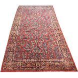 SAROUK PERSIAN CARPET, C. 1940, 17' 9" X 10' 5"Good condition.- For High Resolution Photos visit